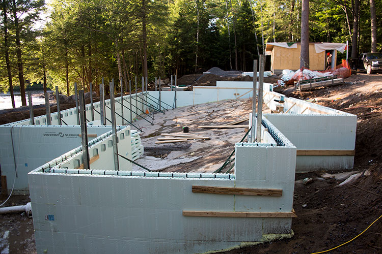 Image of cottage structural foundation for cottage house flipping project