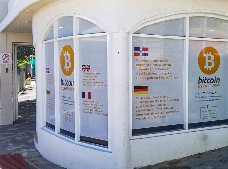Picture of Canadian bitcoin and crypto shop for cryptocurrency transactions